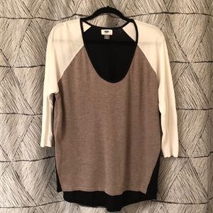 Old Navy Tri-color sweater - size large